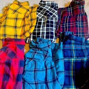 Plaid fall/winter shirts for 10$ each!